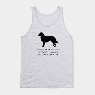 Nova Scotia Duck Tolling Retriever Black Silhouette Tank Top